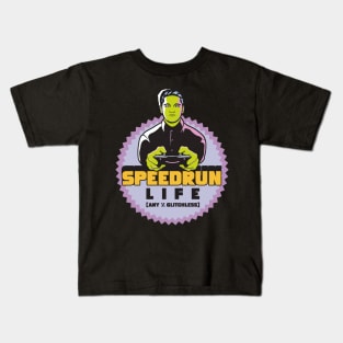 Speedrun Life Any % Glitchless Kids T-Shirt
